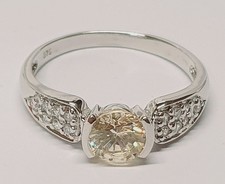 Ring Weißgold 375 Diamant champagner und weiss RW18 Ö.747