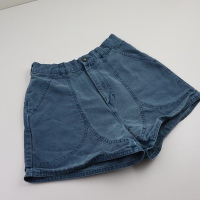 Vintage Patagonia 3'' Stand Up Hiking Shorts Womens 8 0/00 Blue Canvas High Rise
