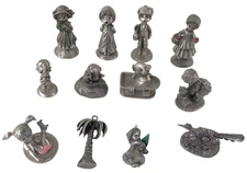 Pewter Figurines 12 Hallmark Little Gallery Charisma Lot 1970’s 1980’s Vintage
