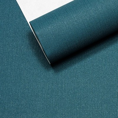 Einfache blaue strukturierte Tapete Free Match Paste die Wand schwer Schlafzimmer