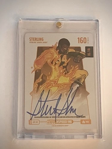 Bo Jackson Battle Arena Sterling Sharpe Inspired ink Battlefoil #10/50