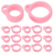 200pcs Silicone Lanyard Rings: 13mm/8mm Anti-Lost Holder Bands For Phones Pens