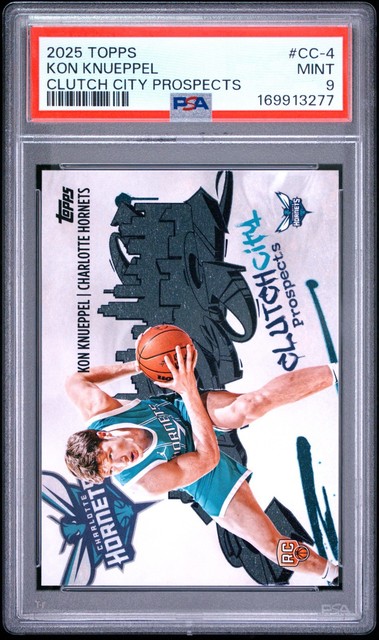 Kon Knueppel 2025 Topps Clutch City Prospects Rookie RC - PSA 9 - Mint!