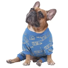 iChoue English Bulldog Pajamas Dog Bodysuit Suit PJS Bodysuit for Medium-Large D