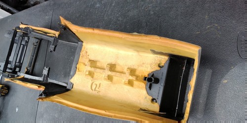 86-91 MERCEDES W126 560SEL CENTER CONSOLE TRIM COVER PANEL OEM GRAY not perfect - Picture 6 of 9