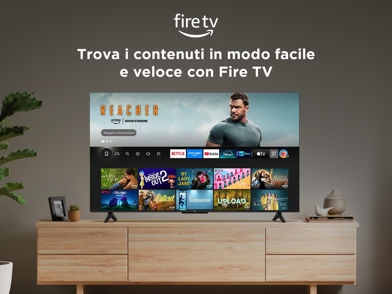 43T6C Smart TV QLED 4K HDR10 da 43 Fire TV con Dolby Atmos Game Mast VRR Dolby foto 6