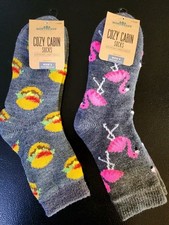 Northeast Outfitters Cozy Cabin Crew Socks Men's Size Large 8-12.5 Festive Theme