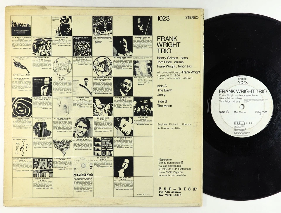 Frank Wright Trio - S/T LP - ESP-Disk' - Image 2 of 2