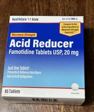 Famotidine 20mg 65 Tablets Acid Reducer Heartburn New