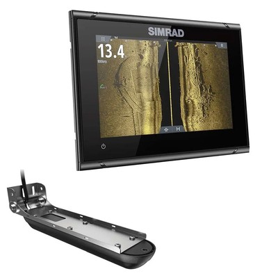 Simrad GO7 XSR Chartplotter/Fishfinder w/Active Imaging 3-in-1 Transom Mount ...