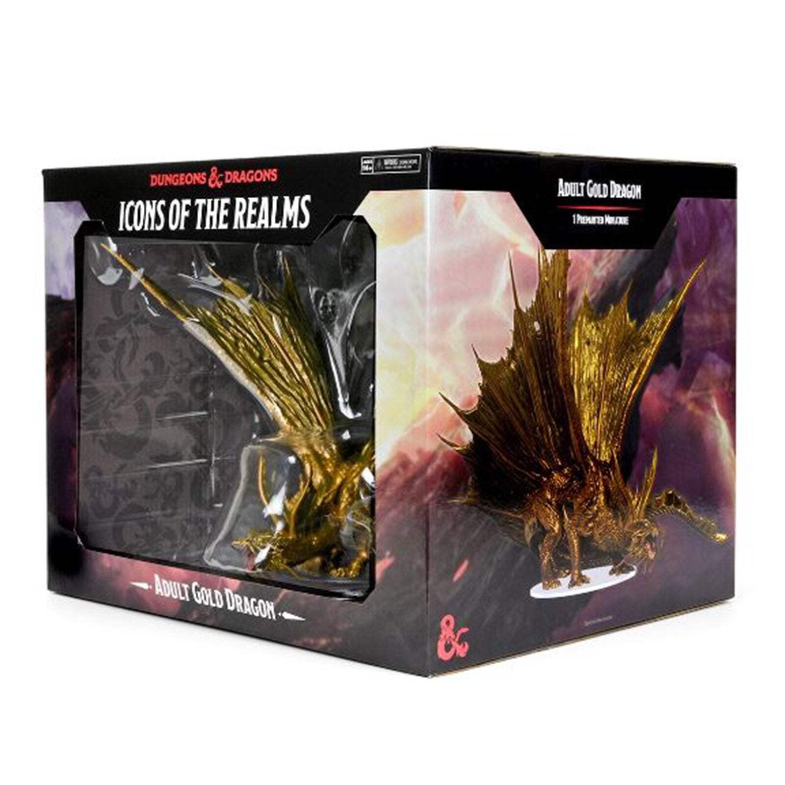 WizKids Dungeons And Dragons Icons Of The Realm Adult Gold Dragon Figure 21190₽
