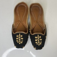 Lot Of 2 Punjabi Jutti / Mojari Handmade Sandals Women  s Size US:8.5, EU:39
