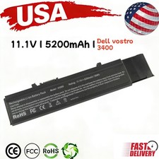 6 Cell 5200mAh Battery for DELL Vostro 3400 3500 3700 Laptop Battery 7FJ92 4JK6R
