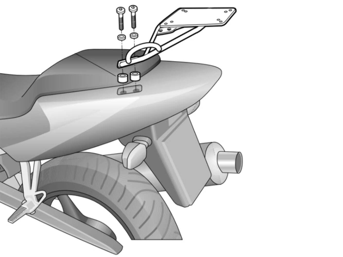 Fixings Top SHAD Honda CBR 600 01 for Moto Spare Parts - Image 3