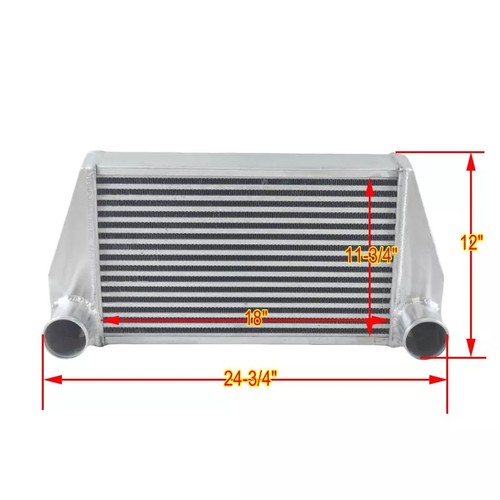 Rev9 Universal V-Mount Turbo Intercooler FMIC 25x12x3.5 550HP 2.75"Inlet/Outlet - Foto 1 di 8