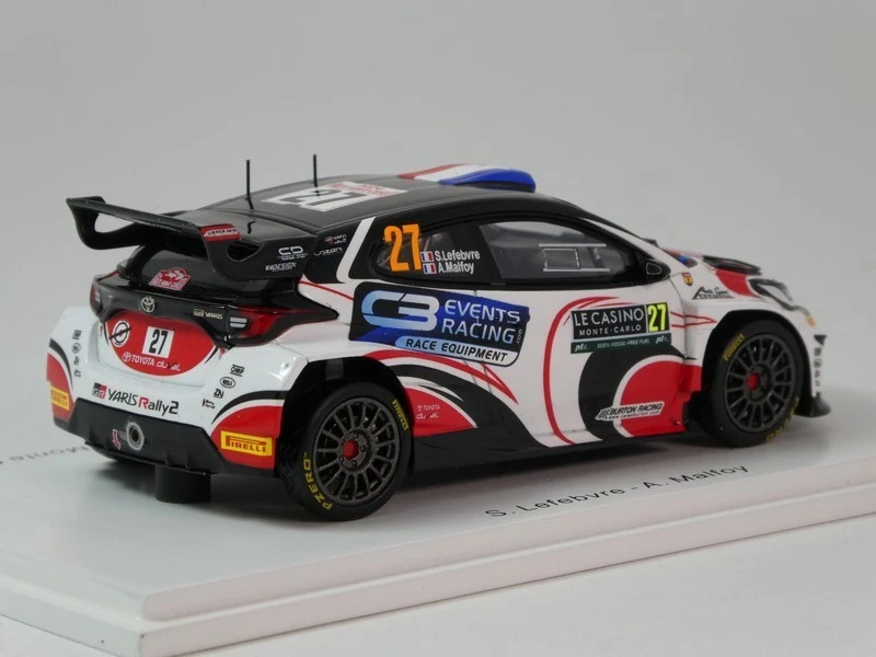 Spark Toyota GR Yaris Rally2 #27 Lefebvre RC2 Rally Monte Carlo 2024 1/43 S6862 - Immagine 2 di 3