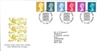 25/04/2000 -  GB FDC - Six Machin Definitives  - Royal Mail First Day Cover