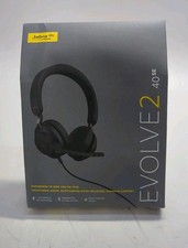 Jabra Evolve2 40 SE USB-A UC Stereo Noise Cancelling Headset Black 24189-989-99