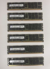 6x Samsung 16GB DDR3L PC3L-12800R ECC RDIMM Server RAM 96GB M393B2G70QH0-YK0