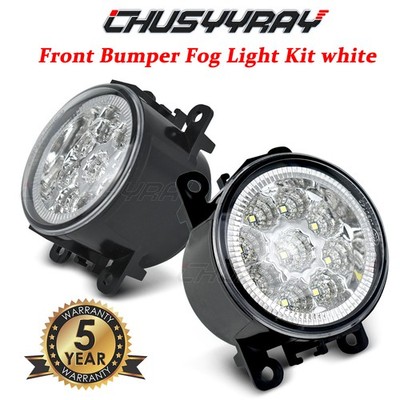 Front Clear Lens LED Bumper Fog Lights Lamps For Mitsubishi Outlander 2007-2019