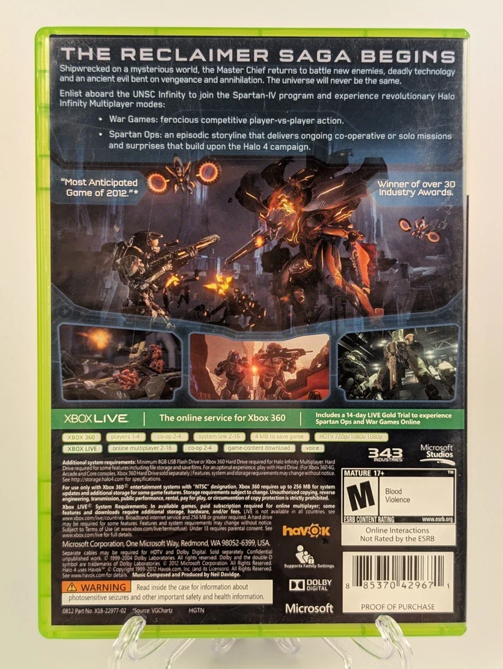 Halo 4 (Microsoft Xbox 360, 2012) ➡️CIB Complete  - Tested - Near Mint 📀! - Image 2 of 4
