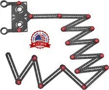 Regla medición aleación aluminio múltiples ángulos ángulo perforadora Nuevo 2023