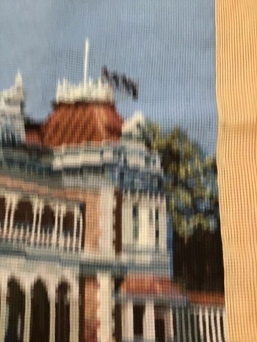 Needlepoint Petit Point Completed Breakfast Creek Hotel Brisbane Pillow Framed - 第 8/12 張圖片