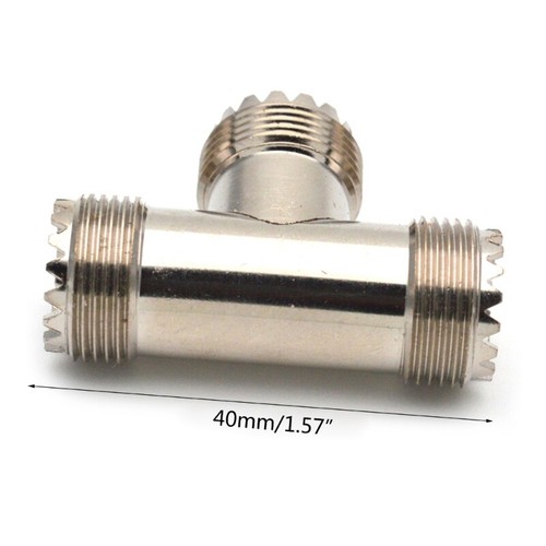 1PC SL16 UHF SO239 Female Triple Type 3Way Splitter Connector UHF Female - Zdjęcie 8 z 8