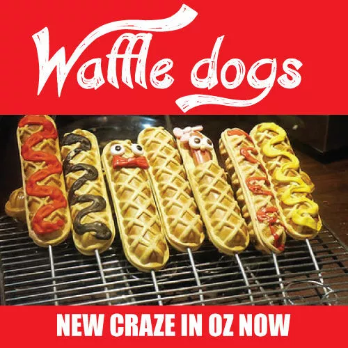 Gas and Electric options Dogs Waffles Waffle Sticks & Dutch Pancake machines - Picture 5 of 14
