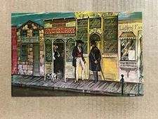 Postcard San Antonio TX Texas Lone Star Brewing Mural Art Buckhorn Hall Of Horns