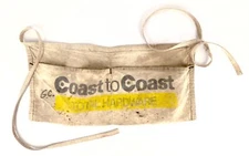 Vintage Coast to Coast Two Pocket Tool Pouch Cotton Yellow Logo Total Hardware