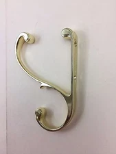 MINTCRAFT 427-3785 POLISHED BRASS FINISH COAT & HAT HOOK 5"