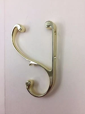 MINTCRAFT 427-3785 POLISHED BRASS FINISH COAT & HAT HOOK 5"