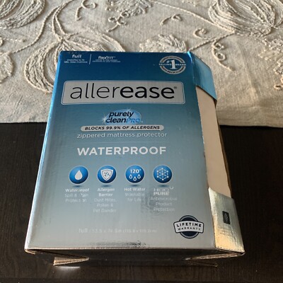 AllerEase- Allergy Protection Waterproof Mattress Protector, Full