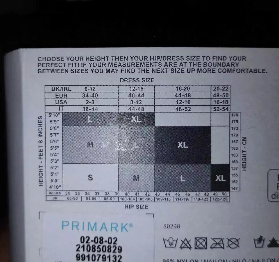 2/3 pares de mallas opacas Primark para mujer y mujer 30 40 60 80 100 120 denier S M L XL Foto 3 de 4