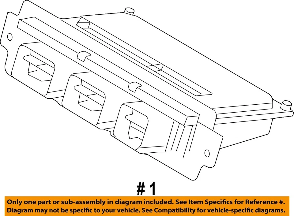 Used Engine Control Module (ECM) fits: 2014 Ford Taurus Electronic Control Modul - Image 4 of 4