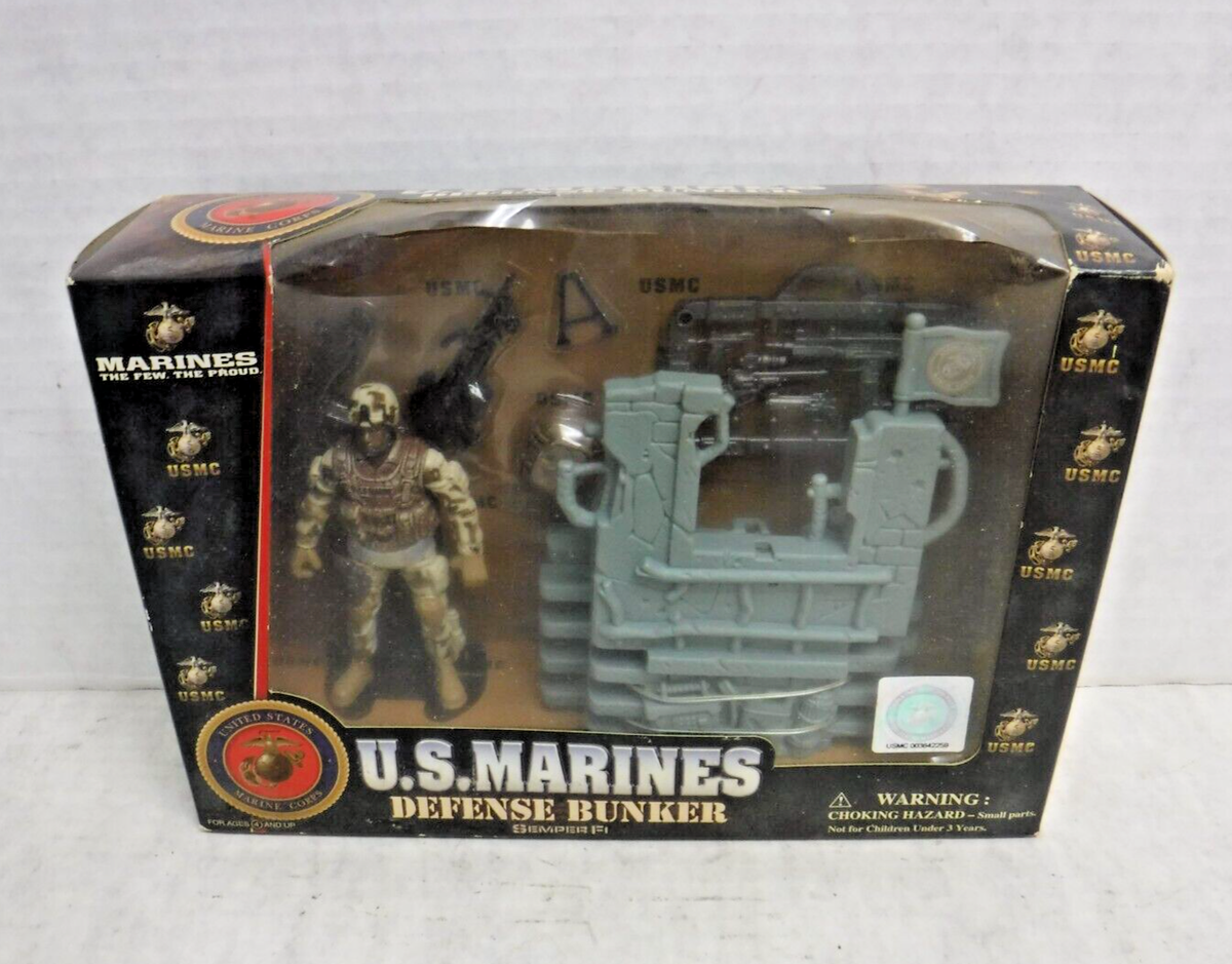 U.S. Marines Defense Bunker Excite U.S.M.C. Figure Playset Box