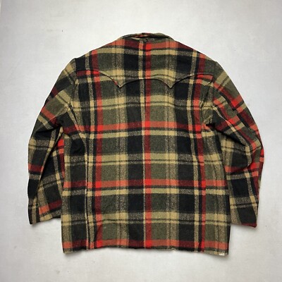 Vintage Levi's Custom Tailored Western Coat Plaid Jacket