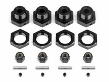 HPI Racing - Aluminum Wheel Hex Hub Set, 17mm, Black, Savage X/XL 4pcs 