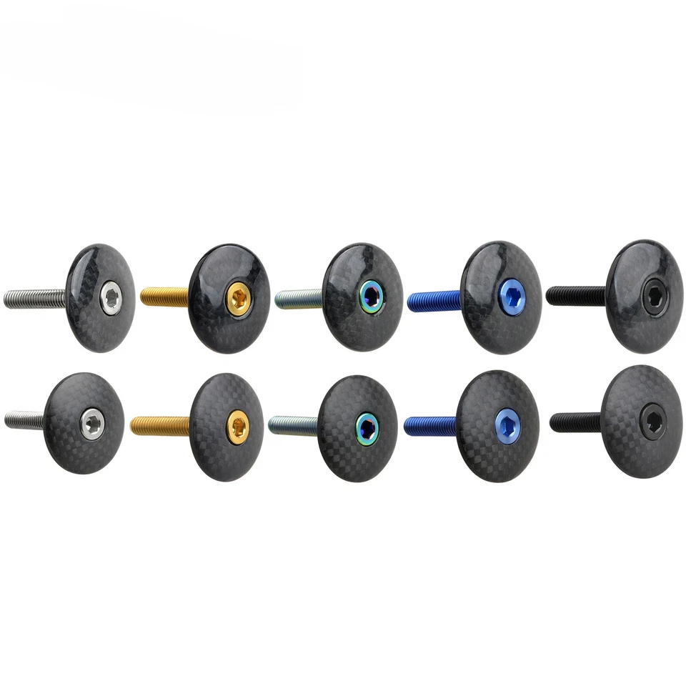 1 1/8" Road MTB Bike Headset Stem Top Cap Cover Forks + Titanium Bolts M6x35mm - Image 4 of 4