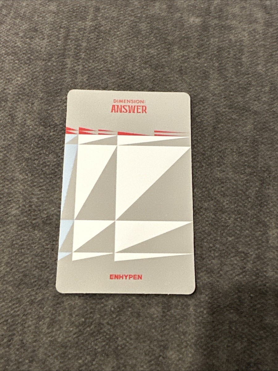 HEESUNG Official Photocard Enhypen Dimension: Answer | eBay