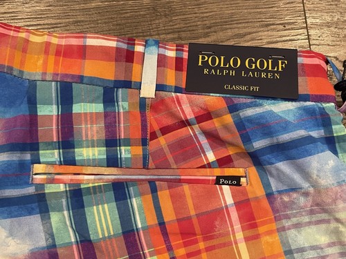 New Mens Polo Ralph Lauren Golf/Swim Classic Fit Plaid Stretch Shorts Size: 38 - Picture 5 of 9