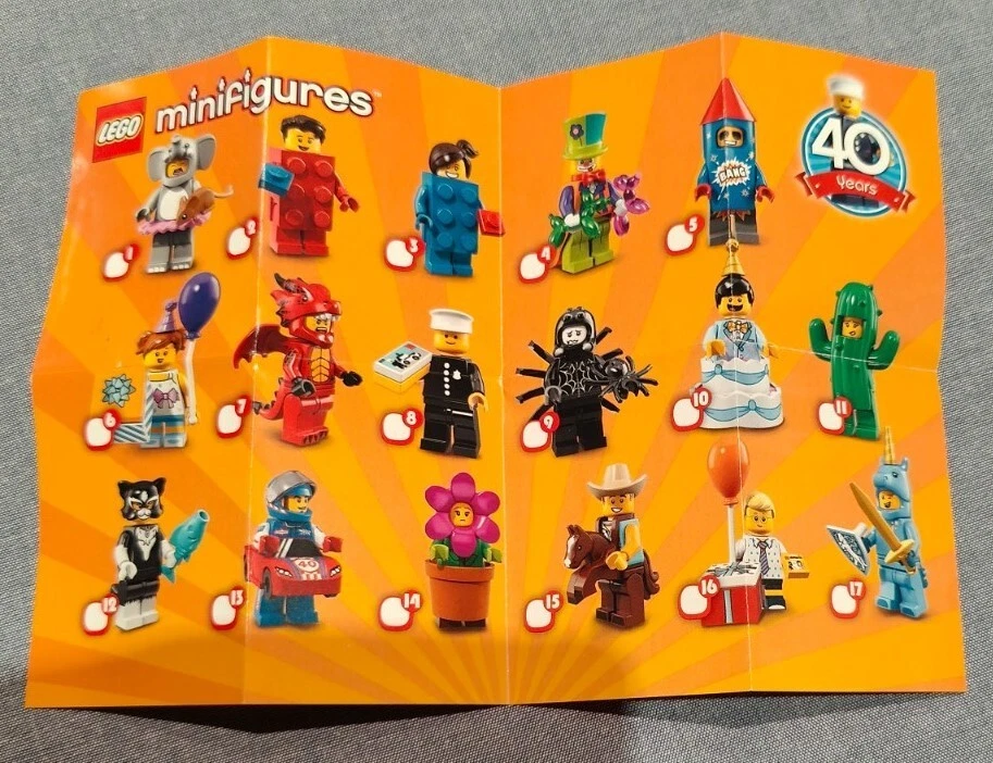 LEGO Collectable Minifigure Series 18 Tick Sheet Leaflet ONLY eBay