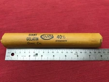inert dynamite stick, very authentic looking! Giant Gelatin