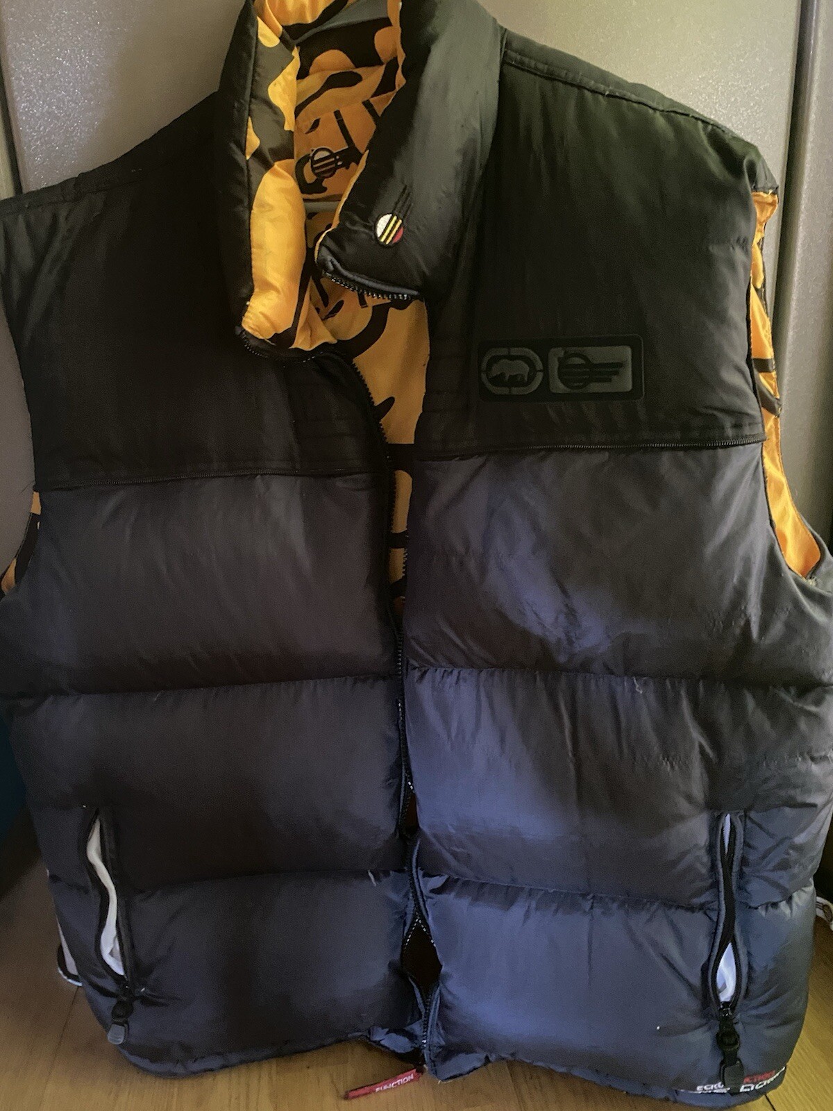 Vintage 90s Reversible Ecko Function Puffer Vest … - image 2