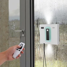 Smart Window Cleaning Robot Window Vacuum Cleaner w/ Remote Control Quiet 72W