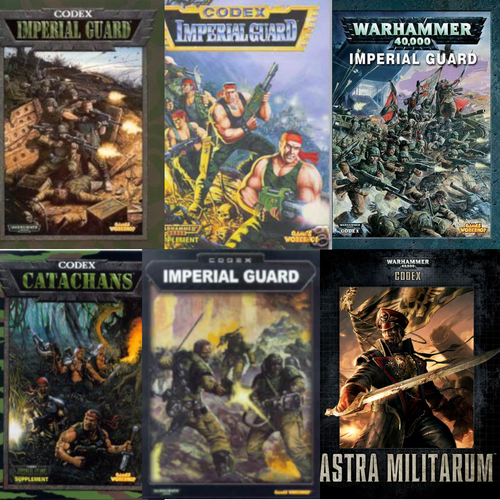 Imperial Guard Astra Militarum CODEX warhammer 40k var editions multi-list OOP