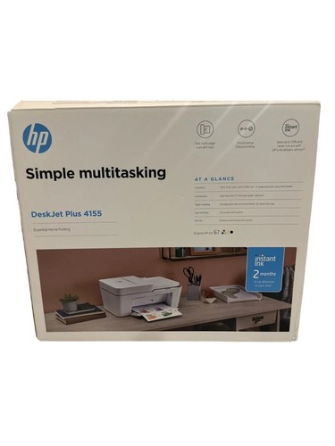 Hewlett Packard DeskJet Plus 4155 Wireless All-in-One Printer/Copier/Scanner 3XV
