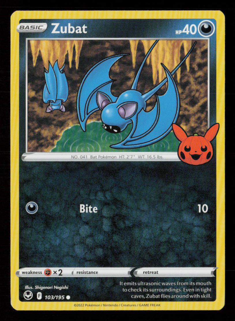 Zubat Trick or Trade BOOster 2023 #103/195 Common Pokemon Card