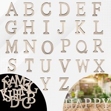 1-5pcs Wooden Letters Free Standing 8cm A-Z Alphabet Laser Cut Craft Signs Home